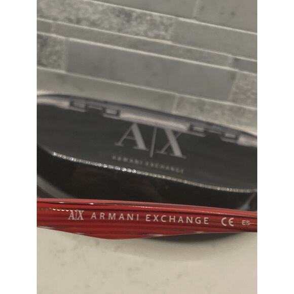 ARMANI EXCHANGE AX228 YPI 135 Red Metal ** FRAMES ONLY ** With Original Case - Picture 3 of 7